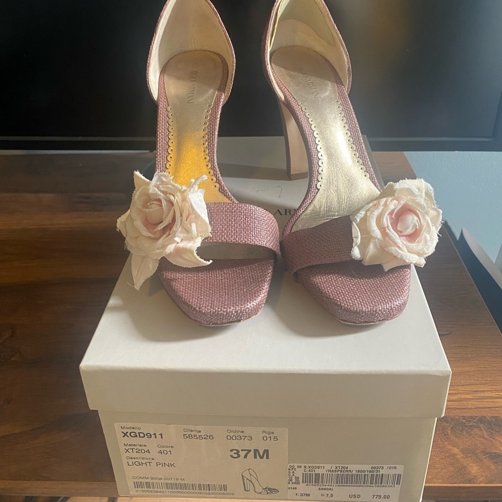 Giorgio Armani Open Toe Heel